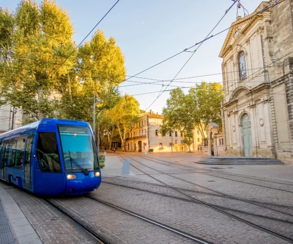 Paysage de la métropole de Montpellier pour les chantiers d'assainissement dans l'Hérault.